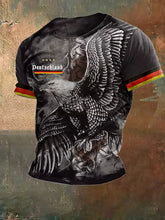 Männer Deutschland Print T-Shirt mit kurzen Ärmeln zartstils